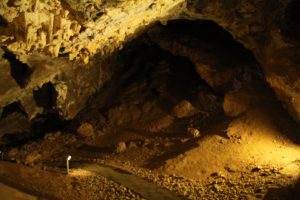 A cave underground