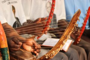 Photo of Ugandan string instrument